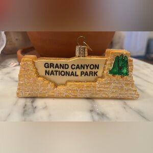 Old World Christmas Grand Canyon National Park Holiday Ornament - Gold and Green